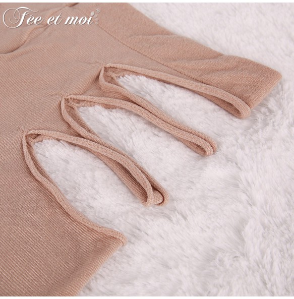 FEE ET MOI Sexy Open Hole Stockings (Skin Color)